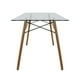 thumbnail image 2 of Mesa Rectangular de Cristal - Mundo In - Comedor MOB-T5 - Base Natural Mundo In Minimalista, 2 of 4