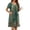 Green Ethnic Floral, variant on Robe for Women Short Zipper Floral Print Bathrobe Short Sleeve Pleated Neckline Robes Zip Up Comfy Night Gowns Soft Loungewear