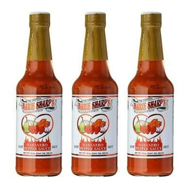 Marie Sharps Hot Habanero Pepper Sauce 10 oz (pack of 3)