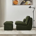 thumbnail image 2 of Jopath Compressed Lounge Chair With Ottoman,Innovative Compressed Lounge Chair, Modern Sofa For Small Spaces, Comfortable Upholstered Sofa For Living Room, Bedroom Or Studio Green, 2 of 9