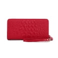 thumbnail image 3 of MKF Collection Eve Women’s Genuine Leather Crocodile-Embossed Wristlet Wallet by Mia K - Coffee, 3 of 9