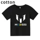 thumbnail image 4 of Camiseta de algodón Messi, ropa para niños, ropa para niñas, camiseta informal de manga corta de verano, camisetas deportivas para niños y niñas, 4 of 5