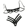 thumbnail image 2 of Europa y los Estados Unidos estilo correa sexy ropa interior costura sexy bikini de acero dividido hueco tres puntos, 2 of 5