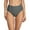 Gray, variant on Women's Ruched Bikini Bottoms Solid Swim Briefs