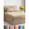 thumbnail image 1 of Juego de sábanas extra profundas Cal King - Sábanas transpirables y refrescantes de 6 piezas - Juego de sábanas de lujo para hotel - Fácil ajuste - Sábanas suaves, antiarrugas y cómodas - Juego de sáb, 1 of 1