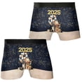 thumbnail image 3 of Happy New Year Goldendoodle Welcome 2025 Balloon Firework Party All Over Print Boxer Briefs Underwear for Men Dad Doodle Dog Lover Gifts Idea - 01014, 3 of 6