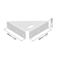 thumbnail image 2 of 2Pack Angle Corner Brackets 86mm x 86mm, Cold Rolled Steel Braces Joining Support with Screws (White), 2 of 6