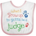 thumbnail image 3 of Inktastic Future Judge for Kids Boys or Girls Baby Bib, 3 of 4
