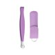 thumbnail image 3 of Pinzas para recortar el pelo de la nariz Yinane recortador de pelo para orejas y cejas Violeta con bolsa, 3 of 8
