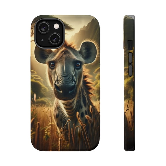 DistinctInk Tough Case for Apple iPhone 13 MINI (5.4" Screen), Compatible with MagSafe Charging - "Captivating Wildlife: Breathtaking Animals in Untamed Natural Landscapes"