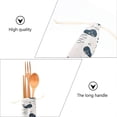 thumbnail image 4 of 5Pcs Japanese Style Cutlery Pouches Portable Travel Linen Bag for Knives Forks, 4 of 4