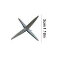 thumbnail image 3 of Tire Puncture Spikes, Studs and Spikes, Heavy Raw Iron, 1.2 in Dimension, Four-Point Placement, Perimeter Access Blocking, Metallic Gray, 30 Pack, 3 of 7