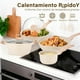 thumbnail image 3 of Juego de Ollas y Sartenes Antiadherentes, Batería de Cocina con Mango Desmontable, Sartenes y Cacerolasde de Granito Blanco, Sartén para Freír sin PFOA, Sartenes de 18cm/ 24cm/ 26cm /30cm, 3 of 7