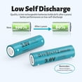 thumbnail image 4 of SHENMZ 2-Pack 5500mAh 21700 Rechargeable Battery Case Set, High Capacity Flat Top Battery for Electronic Devices,Such as LED Flashlights, Emergency Lights,Portable Devices,Remote Control,Toys etc, 4 of 7