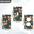 thumbnail image 7 of Yayeee Blank Wall Plate Cover 1-Gang 4.5"x2.7" Home Unused Decorative Outlet, Blue Floral Oranges, 7 of 7