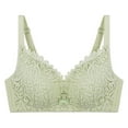 thumbnail image 1 of Gibobby Brasier mujer busto Ropa interior sexy para mujer Sujetador push-up transpirable sin anillo de Ropa interior para mujer(Verde,M), 1 of 2