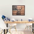 thumbnail image 5 of Lsque Deer American Flag Wall Print Wall Art – Decorative Picture for Living Room, Bedroom, and Office (Horizontal), 5 of 6