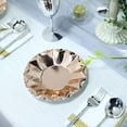 thumbnail image 7 of BalsaCircle 25 Rose Gold Geometric Round 7" Metallic Disposable Salad Paper Plates Tableware, 7 of 7