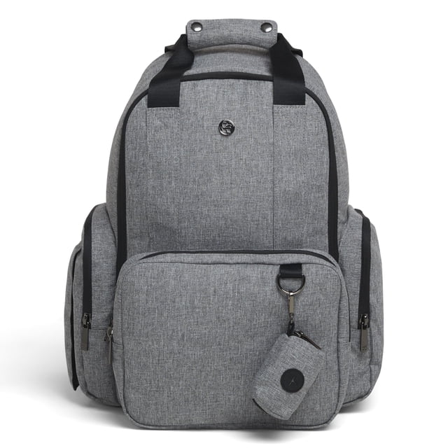 Mochila para pañales Huggies Sunshine Pack de piel vegana gris oscuro
