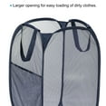thumbnail image 4 of Unique Bargains Mesh Laundry Hamper, Collapsible Laundry Baskets Bag, Navy blue, 4 of 7