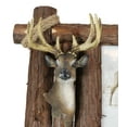 thumbnail image 6 of Rustic Buckhorn Stag Deer Trophy Bust And Antlers With Wooden Logs Picture Frame, 6 of 10