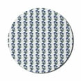 thumbnail image 1 of Floral Mouse Pad for Computers, Vertically Aligned Strips of Romantic and Blooming Cornflower Bouquets, Round Non-Slip Thick Rubber Modern Mousepad, 8" Round, Violet Blue Hunter Green, by Ambesonne, 1 of 2