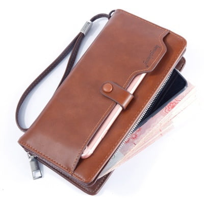 Long Wallet Card Holder Male Purse Large Capacity Wallet For Men Clutch Handbag | Walmart Canada