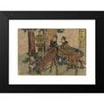 thumbnail image 2 of Katsushika Hokusai 24x18 Black Modern Framed Museum Art Print Titled - Yokkaichi (1804), 2 of 5