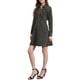 thumbnail image 4 of Vestido de mezclilla para mujer, con botones, cuello tipo polo, escote en V, manga larga, corte A, vestido de algodón de mezclilla, color gris, 4 of 6