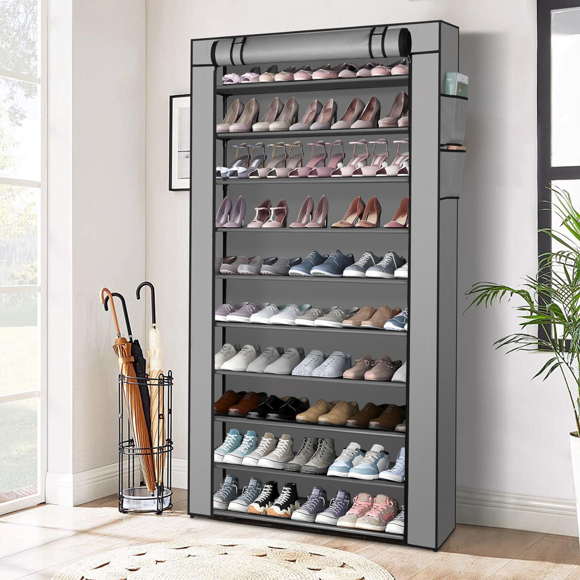 50 pair shoe rack with cover sale
