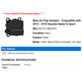 thumbnail image 2 of Main Air Flap Actuator - Compatible with 2013 - 2018 Hyundai Santa Fe Sport 2014 2015 2016 2017, 2 of 2