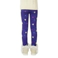 thumbnail image 5 of 3-13T Little Big Girls Winter Thick Warm Long Pants Printing Fleece Lined Footless Leggings, 5 of 14