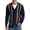 05-Stripe Navy Blue, variant on Iceglad Men's Vintage Striped Long Sleeve Button Down Cardigan Sweater with V Neck Knitted Sweaters