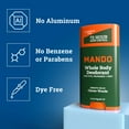thumbnail image 4 of Mando Deodorant Stick for Men, Smooth Solid, Aluminum Free, Clover Woods Scent, 2.6 oz, 4 of 11
