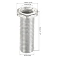 thumbnail image 2 of Uxcell 30mm Long Pipe Hexagon Countersunk Flat Head M10 Thread Lamp Rod 10 Pack, 2 of 5