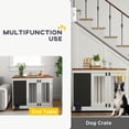 thumbnail image 4 of PawHut Meuble Cage pour Chien de 39 Pouces Table d'Appoint Latérale pour Grands Chiens avec Tableau Noir, 4 of 10
