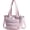 02-Pink, variant on Lunch Bag Women Small Insulated Tote with Lunch Compartment Quilted Lightweight Puffy Tote Bag for Work, Travel, Outdoor, Camel