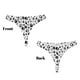 thumbnail image 3 of Fotbe Black Footprints Tanga Sin Costuras para Mujer con Estampado – Panties Invisibles, Transpirables y Cómodos para Uso Diario-Medium, 3 of 6