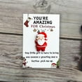 thumbnail image 6 of 10PC Mini Christmas Cards with Pouch - Pocket-Sized Santa Notes for Stocking Stuffers, Advent Calendars, Secret Santa Gifts & Holiday Keepsakes, 6 of 7