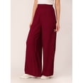 thumbnail image 2 of DressBerry Women's Solid Viscose Rayon Palazzo Ankle Length Pants Wide Bottom Casual&nbsp;Summer Wear High Waist Long Length Loose Fitted Party Wear Trousers, 2 of 7