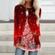 thumbnail image 1 of Pntutb, camisas informales florales de manga larga para mujer, jersey liso con cuello redondo, túnica holgada, tops con estampado de árbol de Navidad, blusa de manga larga con cuello redondo Pntutb Pntutb-3455, 1 of 1
