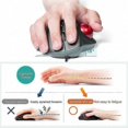 thumbnail image 4 of Ergonomic Wired Trackball Mouse with 34mm Ball, Silent Buttons, 4 DPI Settings, Mac/Windows Compatible, Black, 4 of 5