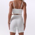 thumbnail image 4 of Womens Sports Bras Sports Yoga Bra And Shorts Sports Underwear Wearing Fitness Yoga Clothes Set Sports Bra White L, 4 of 7