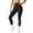 Black, variant on Atkumj Yoga Pants Women Fashion Contour Stitching High Waist Long Leggings Casual Solid Color Gym Leggings for Women S