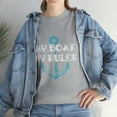 thumbnail image 2 of My Boat My Rules Captain Boating Pontoon T-Shirt, 2 of 3