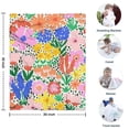 thumbnail image 4 of Pioneer Flower Floral Print Pattern Blanket,Comfortable Soft Flannel Throw Blanket,All Season,Warm Lightweight Blankets for Sofa Bed Couch Living Room Chair,30"x40", 4 of 4