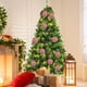thumbnail image 4 of Juego de 6 bolas de espuma de lana para árbol de Navidad, adornos navideños para árbol de Navidad, juego de bolas de espuma de lana para fiesta., 4 of 5
