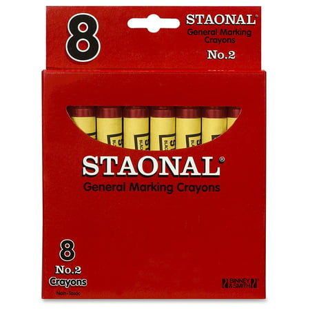 Staonal General Marking Crayons, Red, Perfect for classroom and group activities By Crayola