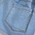 thumbnail image 4 of Ugoldhm Girls' Stretch Denim Shorts (4-13Y) Elastic Waist & Cute Design Summer Casual Jean Shorts, 4 of 7