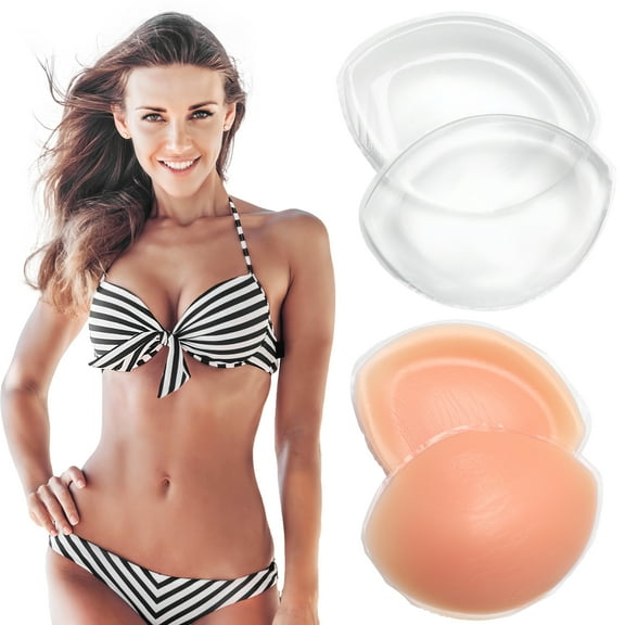 2 Pairs Silicone Bra Inserts Bra Pads Inserts  Lifter Sticky  Enhancers Silicone  Pad For Women